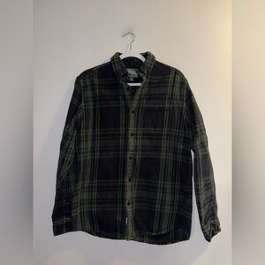 Roots — Green Plaid Top